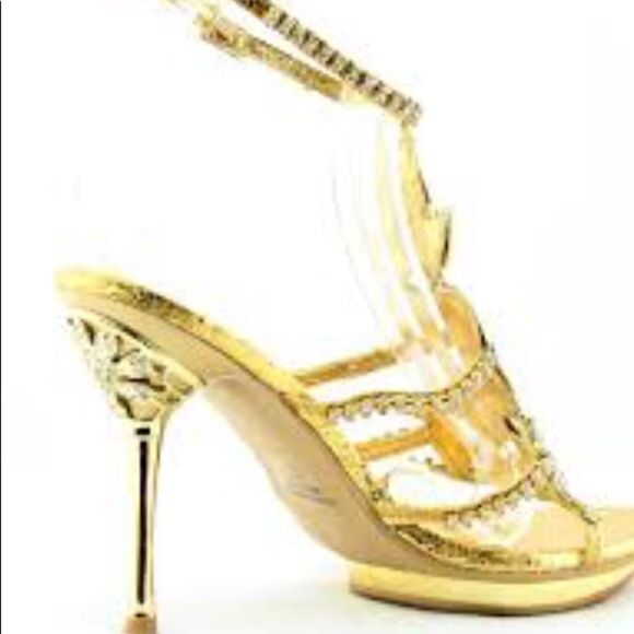 Celesta women’s gold straps sandals size 7.5 - Picture 1 of 11